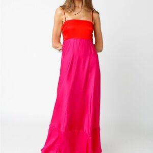 Lanna Color Block Maxi Dress